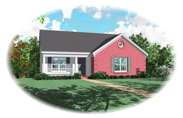 image of traditional house plan 8106